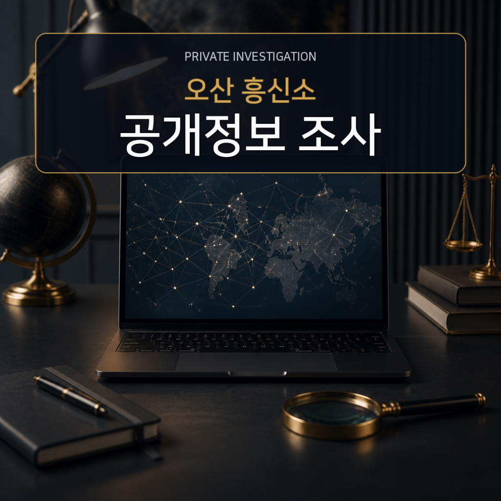 오산 디지털 공개정보 조사 전문 흥신소
