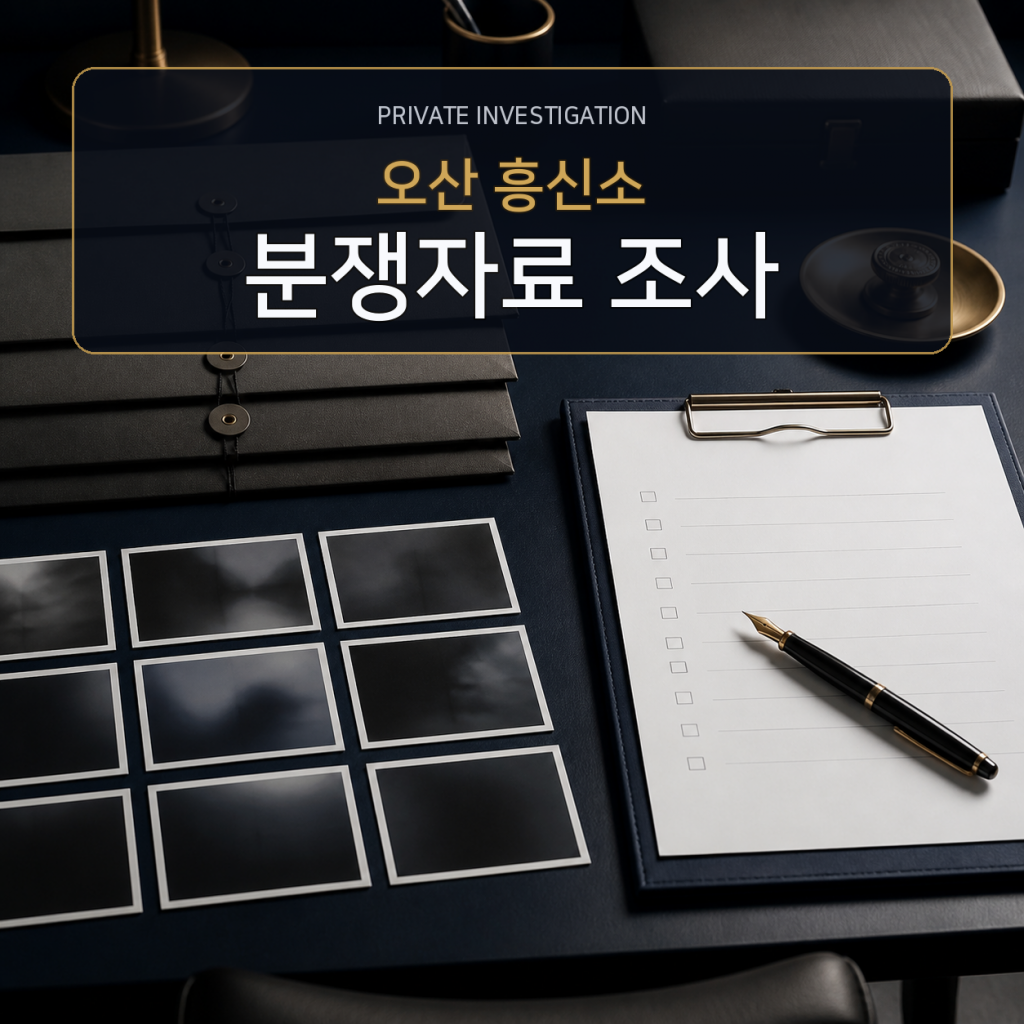 오산 분쟁자료 조사 전문 흥신소
